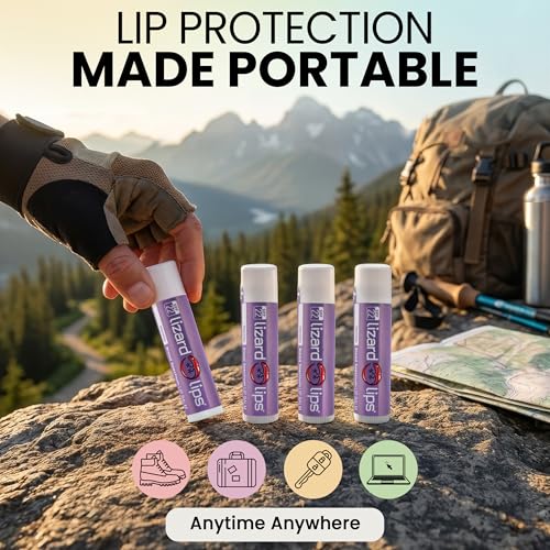Lizard Lips LizardLips Lip Balm SPF 22 Original Flavor: Natural Hydrating Moisturizing Lip Sunscreen, Smooth Classic Flavor, Fun Quirky Beach Vacation Essentials