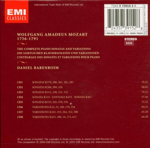 Mozart: The Complete Piano Sonatas and Variations