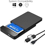 1TB Ultra Slim Portable External Hard Disk Drive 2.5'' USB 3.0 HDD Storage for Mac, PC, Laptop, PS4, Xbox one