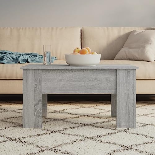 Genérico Mesa de Centro Madera de ingeniería Gris Sonoma 79x49x41 cm