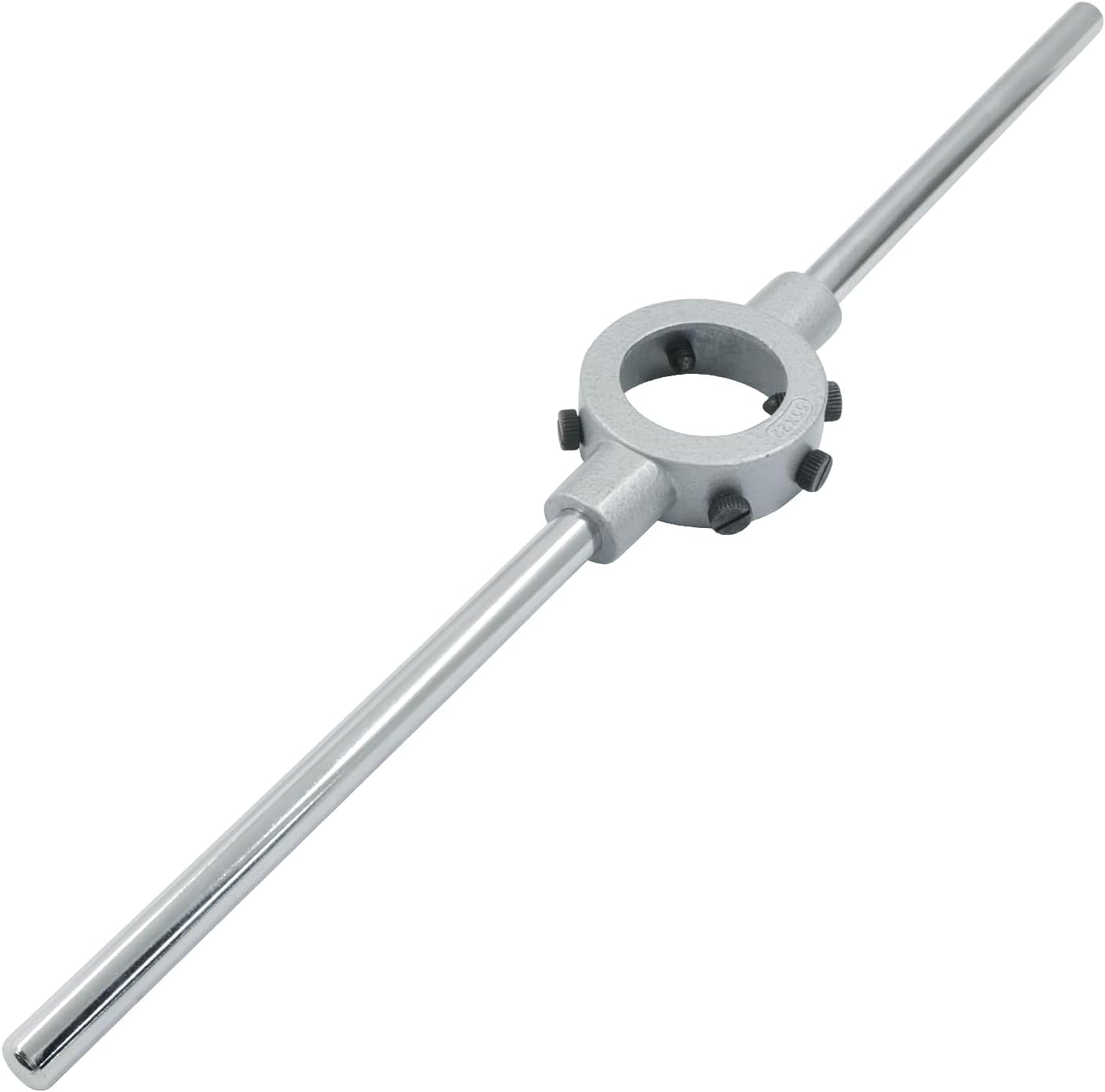 2-3/16 Inch (55mm) Die Stock Handle Wrench, M22-M26 Adjustable Die Wrench Handle Holder, Heavy Duty Round Die Holder M22-M26 / 22mm-55mm