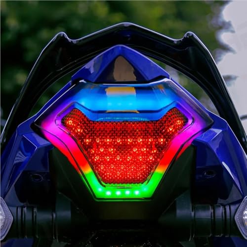 Luz de freno para motocicleta para rutas nocturnas seguras en ciudad y carretera FZ07 LC150 6