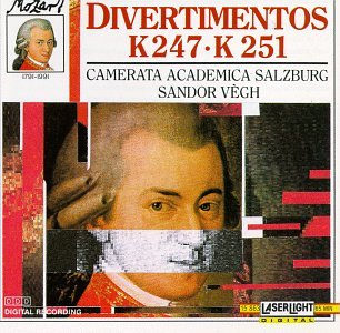 Mozart Divertimentos 3: In F K 247 & D K 251 [Audio CD]
