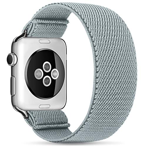 ZALAVER Stretchy Solo Loop Elastic Bands Compatible with Apple Watch 38mm 40mm, Stretch Braided Sport Elastics Wristband Compatible with iWatch Series 6/5/4/3/2/1 SE Women Men Small