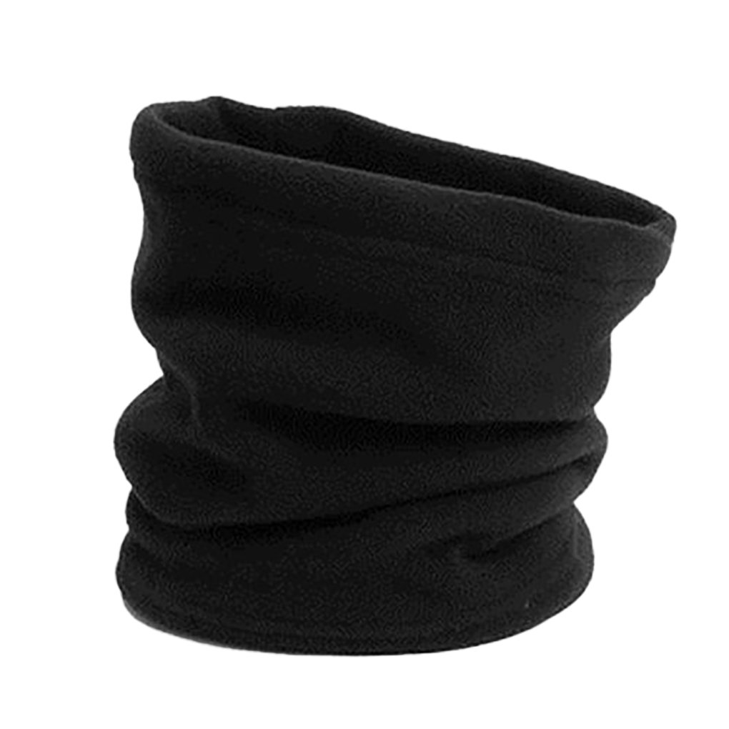 Gemini_mall Women's Black Gemini_mall® Winter Warm Outdoor Thermal Warmth Snood Neck Warmer Gaiter Multi Use Outdoor Ski Beanie Hat (Black)