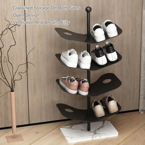 Étagère à chaussures verticale compacte pour l'organisation efficace des angles - 4