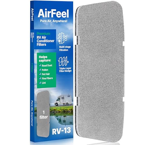 Filtres pour climatiseur RV haut rendement modèle RV-13 couleur argenté
