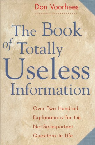 Cover of The Book of Totally Useless Information