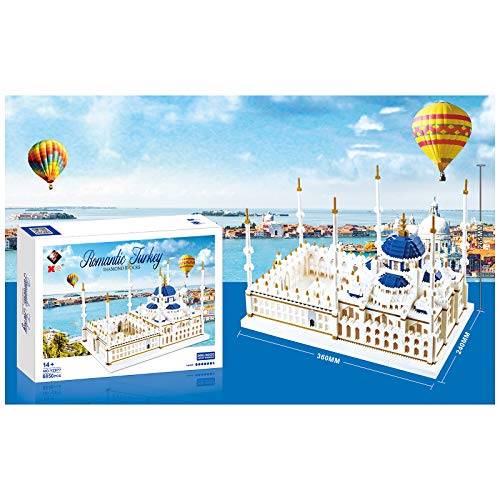 VPPI Schloss Bausteine, Burg Modell Bausatz, Architektur Modular Building, 6850 Teile Klemmbausteine Kompatibel mit Lego… – Bild 7