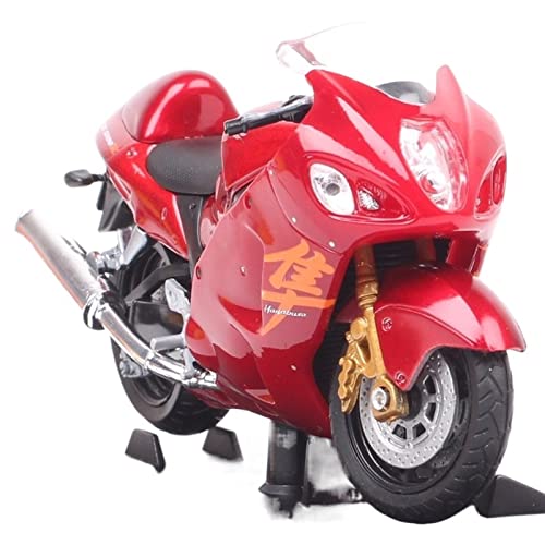 Miniature Suzuki GSX1300R Hayabusa 1:18 : décorez votre bureau avec cette moto rouge