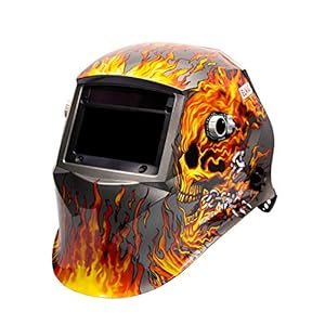 Elmag 101109447 Flame Totenkopf Schweißhelm
