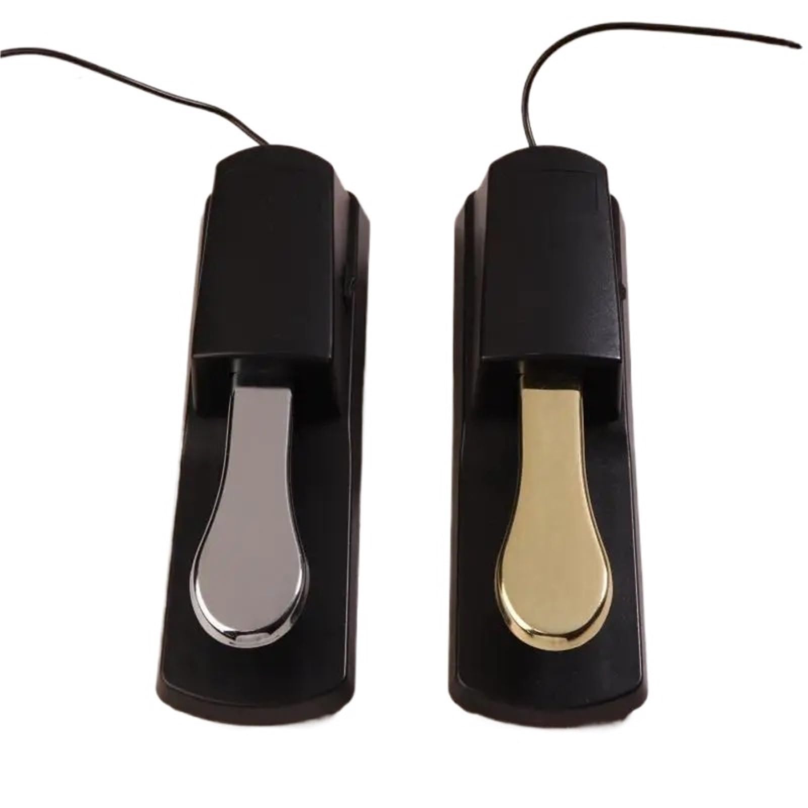 Sostenere pedale Pedale Sustain con interruttore di polarità | For tastiera sintetizzatore pianoforti digitali pianoforte elettrico tamburo accessori for strumenti musicali(Gold)