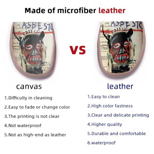 Kid's Slip-on Loafers Boys Girls Casual Shoes Lightweight Comfort Fashion Leather Sneakers Charm of Skulls4