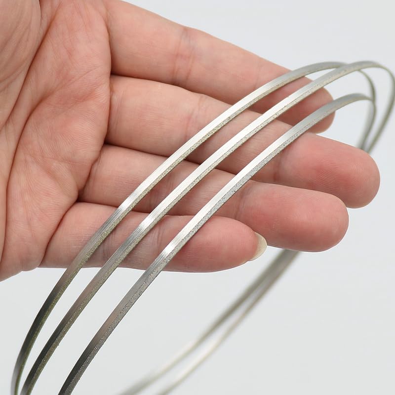 1570MM/62 Inch Replacement Diamond Coated Band Saw Blade Stained Glass Diamond Coated Band Saw Blade for Cutting Ceramic Glass