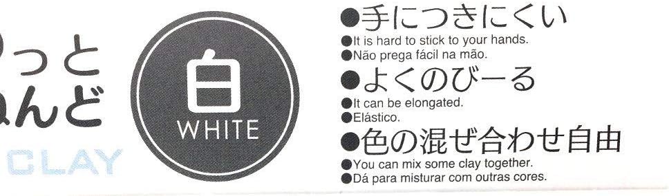 Labels indicating clay properties: 'It is hard to stick to your hands', 'It can be elongated', 'You can mix some clay together'.