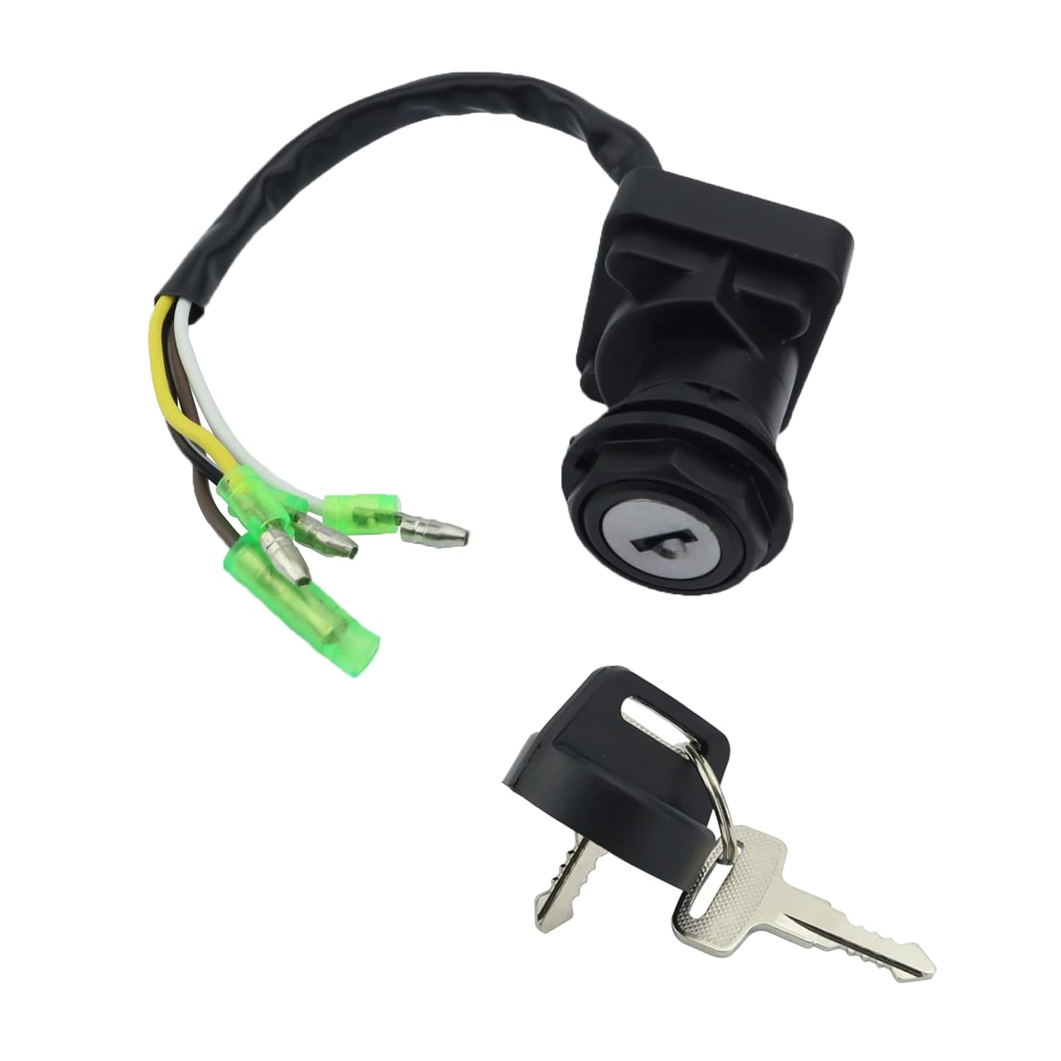 Starter Motor & Solenoid Relay & Ignition Switch for Kawasaki Bayou 220 KLF220 1988-1995 21163-1130 21163-1253 21163-1266 SMU0052 410-54045