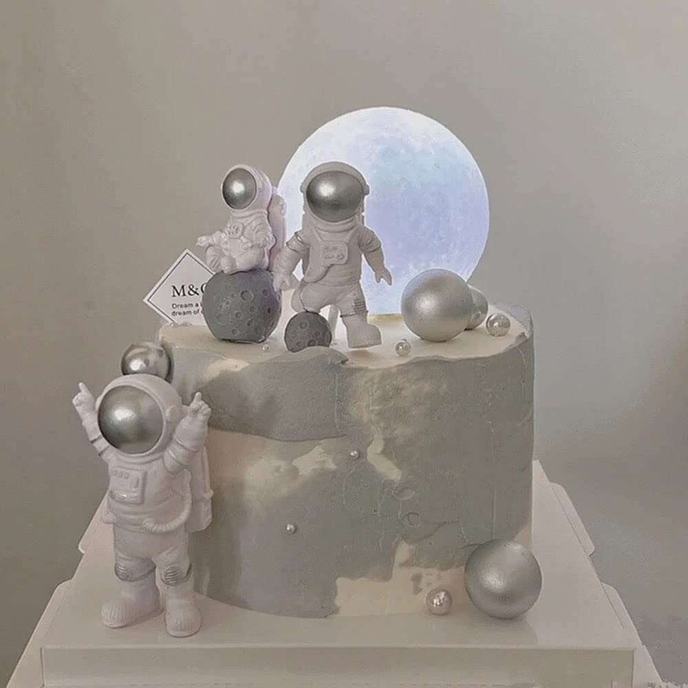 Décoration de Cupcake thème astronaute, vaisseau spatial, fusée spatiale pour enfants, décoration de gâteau joyeux 1er anniversaire, décor de Dessert