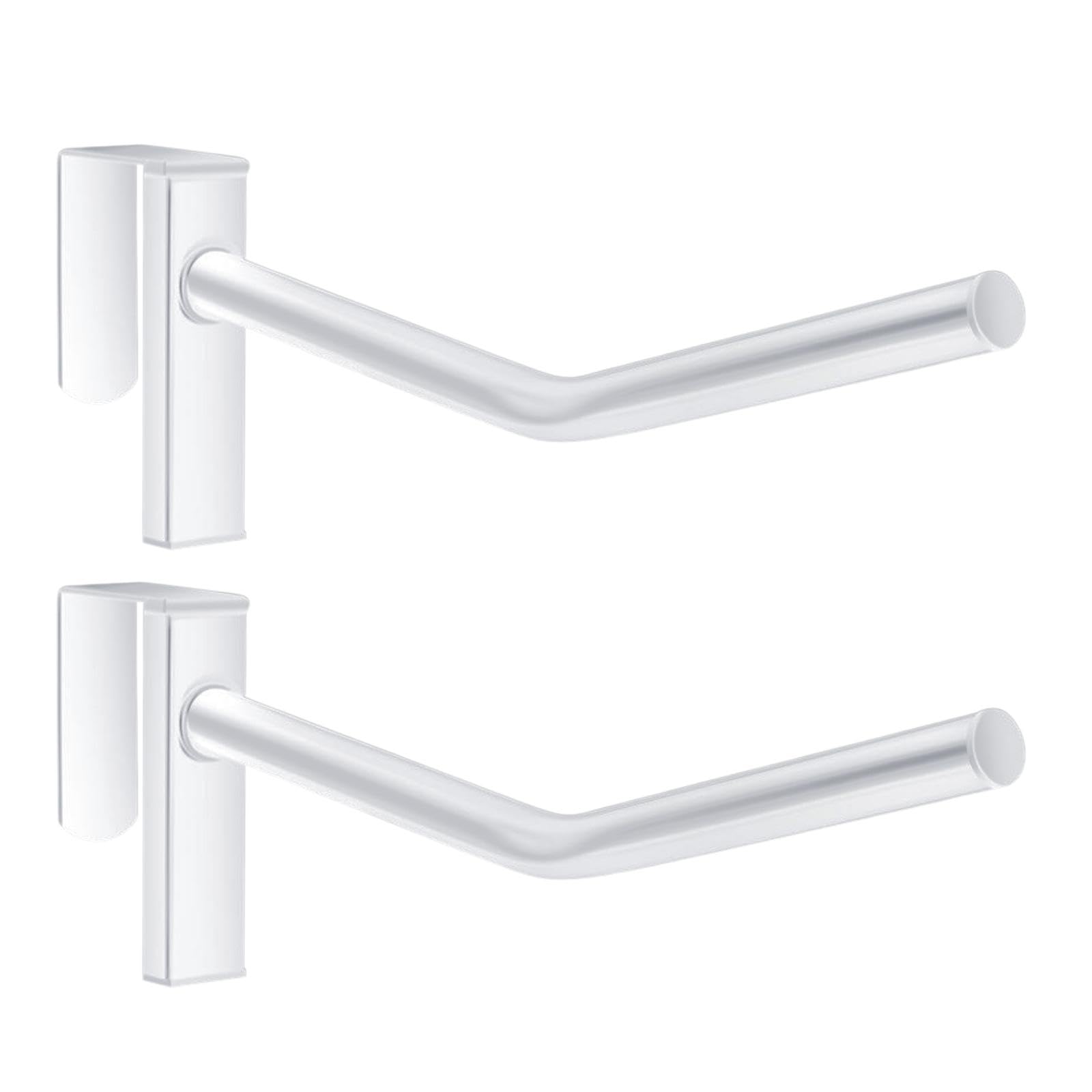 JISADER 2 Pack Portable Heavy Duty Saddle Rack, Saddle Hanging Stand, Single Bar for Stable, Equestrian Equipment, Barns, Trailers, white