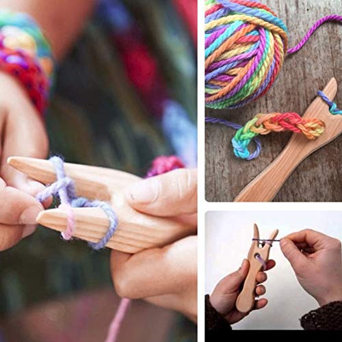 Lucet,Knitting Fork,Yctze Lucet,Knitting Fork, Fork Type Wooden Knitting Tools Diy Weaving Tools For Bracelet Necklace Braided Tools #TOP1