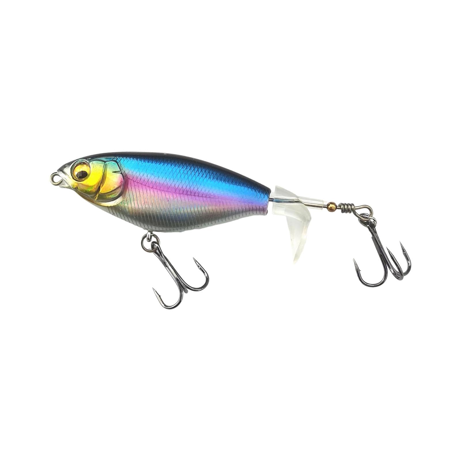UJEAVETTE Topwater Fishing Lures Top Water Bass Lure for Pike Bass Freshwater Saltwater Blue-picture-34