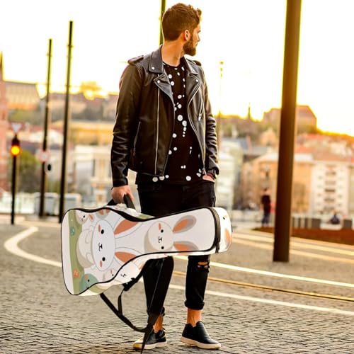 Housse de guitare imperméable avec compartiment accessoires motif Pâques