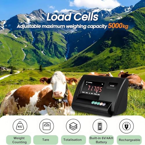 Kit de balance de bétail de haute précision 4 cellules de charge 5000kg - 4