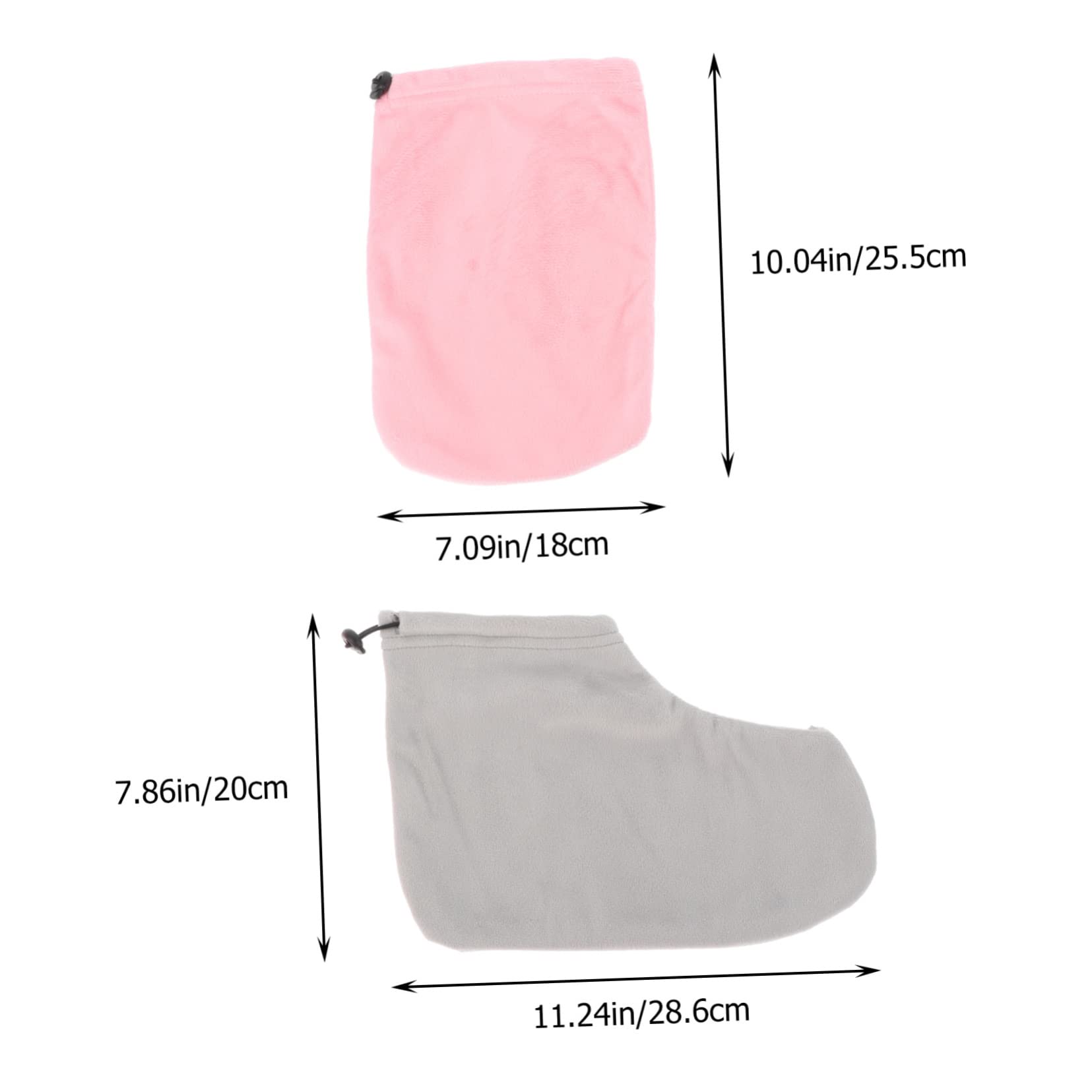 CALLARON 1Set Paraffin Wax Therapy Mitts and Foot Covers Softening Hand and Foot Skin Care Gloves Elastic Design for Moisturizing Treatment