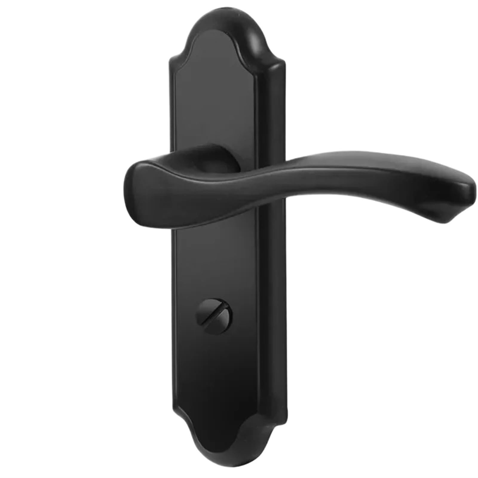 Yshiuol 110 Holes 35 Tongues Door Handles Modern And Minimalist Stainless Steel Matte Black Keyless Indoor Door Lock, Bathroom Accessories For Home And Office(110 Holes 35 Tongues)