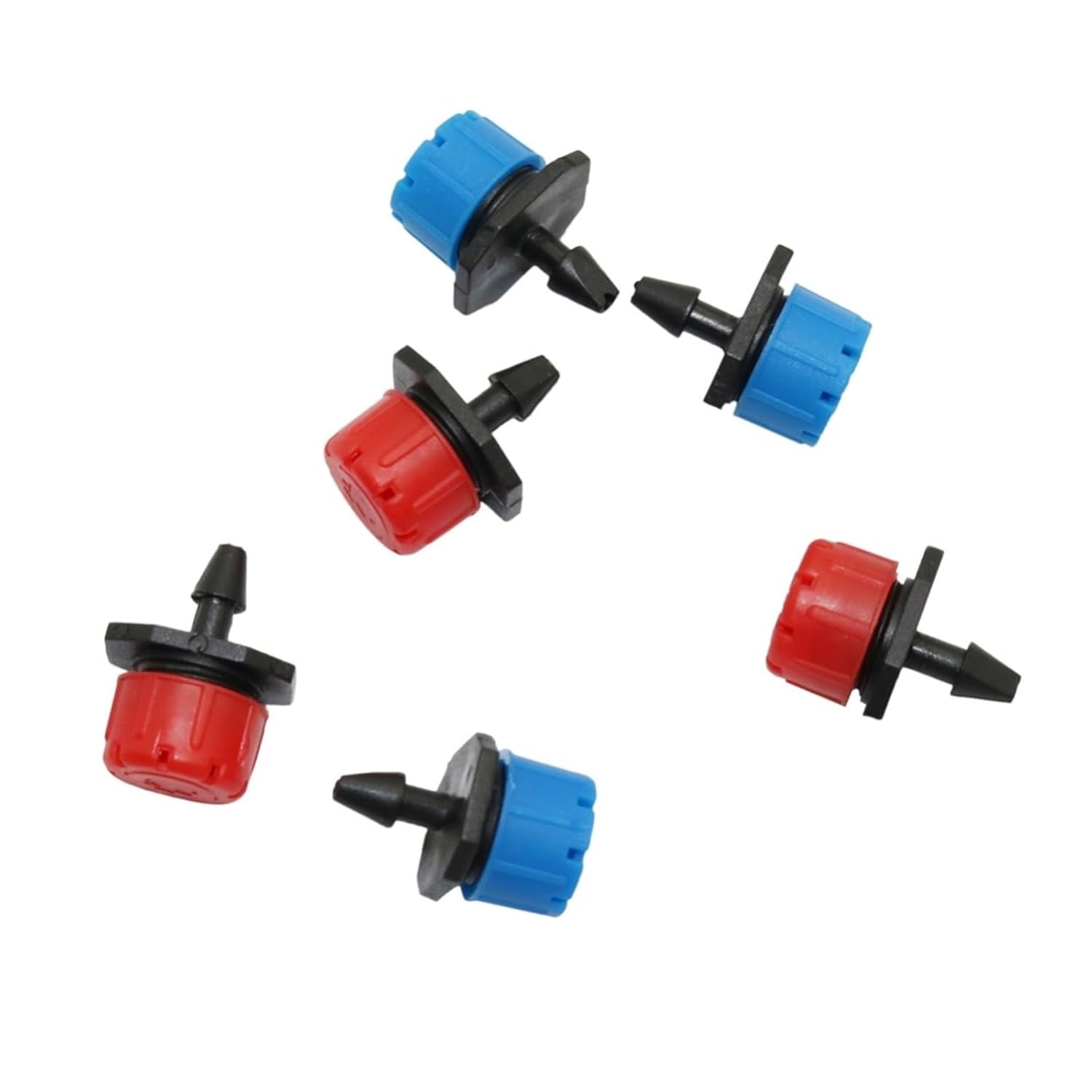 Adjustable Irrigation Drippers Adjustable Dripper Garden Irrigation Watering Greenhouse Micro Drip Irrigation dripper 1000 Pcs(Grey-Green)