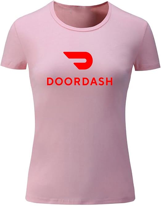 Generic Women's Door-Dash Food Delivery T-Shirts (Black X-Small) at Amazon  Women's Clothing store
