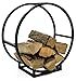 Produktbild Möbelbörse Kaminholzregal Kaminholzständer rund Ø52cm Holzkorb Stapelhilfe Kaminholzhalter Holzregal Regal für Holz Schwarz