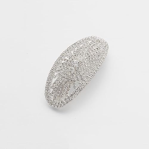 Pasadores de pelo vintage con purpurina, pinzas para el cabello con flores de cristal, pasadores franceses vintage, horquillas de metal con