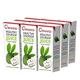OMURA SOURSOP GRAVIOLA GUANABANA JUICE 100 % Natural 6.76 OZ (PACK OF 24)