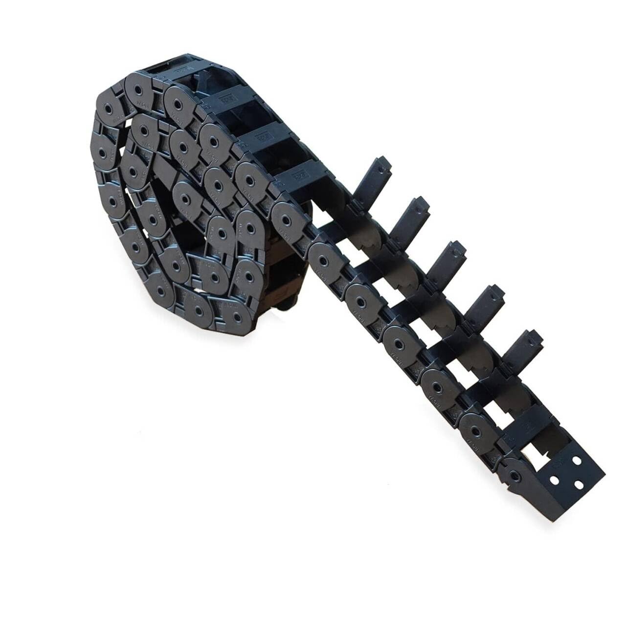 18 x 37mm Plastic Cable Drag Chain Wire Carrier Black 39