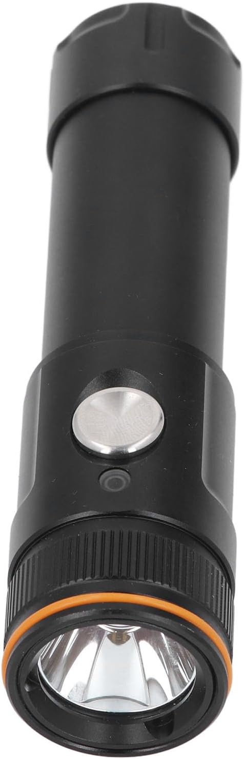 Super Bright 5000LM Dive Flashlight, IP68 Water Rechargeable Underwater Torch for Diving, Boating, Snorkeling with Storage Bag
