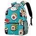Mochila de viaje con estampado de dragón rojo chino para estudiantes, mochilas de viaje para mujeres, casual para hombres, bolsas al aire libre, Multicolor-3