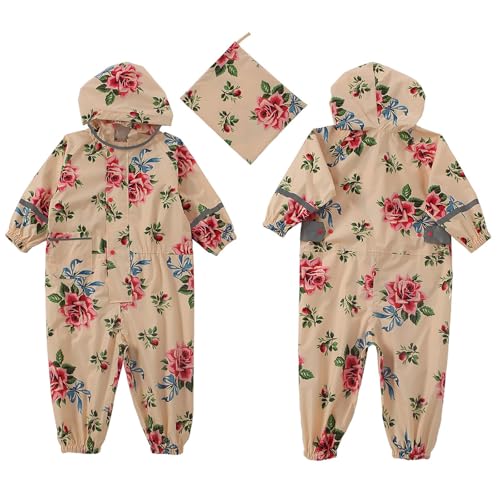 Kids Boys Girls Rain Jacket Poncho Walking Raincoat Disposable Portable Outdoor Reflective Strips Fashion