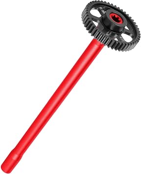 Steel 47T 0.8Mod Main Gear & Center Drive Shaft Axles Upgrades Part for 1/16 Mini Maxx 4WD RTR Brushless Monster Truck 107154-1,RC Spur Gear 47 Tooth and Center DriveShaft CVD,Red
