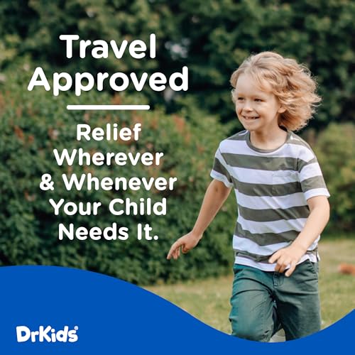 Image of Dr. Kids Children's Allergy Relief Medicine with Diphenhydramine HCl 12.5 mg - Pre-Measured Single-Use Vials, Kids Antihistamine for Sneezing, Runny Nose & Itchy Eyes, Mixed Berry Flavor, 30 Count