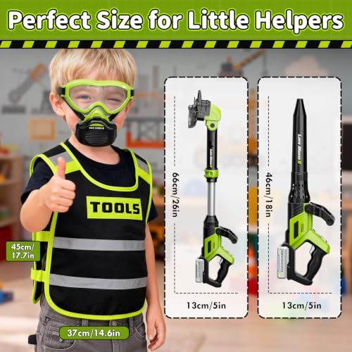 Image of KidBloom 2-in-1 Kids Leaf Blower & Kids Weed Wacker Toy, Gardening Tool Set
