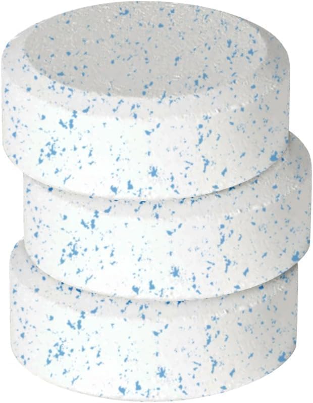 Miniatura 3 de Robelle Pestañas multiusos 5 en 1 de alta calidad de 5 libras, tabletas de cloro de 3 pulgadas, desinfectante, clarificador, inhibidor de manchas,