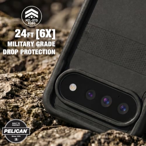 Image of Pelican Voyager Google Pixel 11 Case with Belt Clip Holster - Black