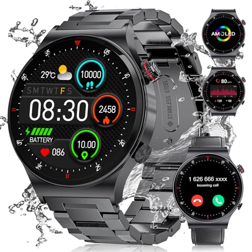 LIGE Montre Connectée Homme avec Appel Bluetooth,1.43