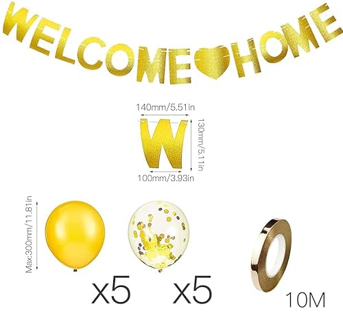 Burkfeeg 12 Pezzi Bentornato Decorazioni per