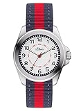 kinderuhren schweiz Material: Metall S.Oliver Mädchenuhr Analog Quarz mit Textilarmband – SO-3174-LQ