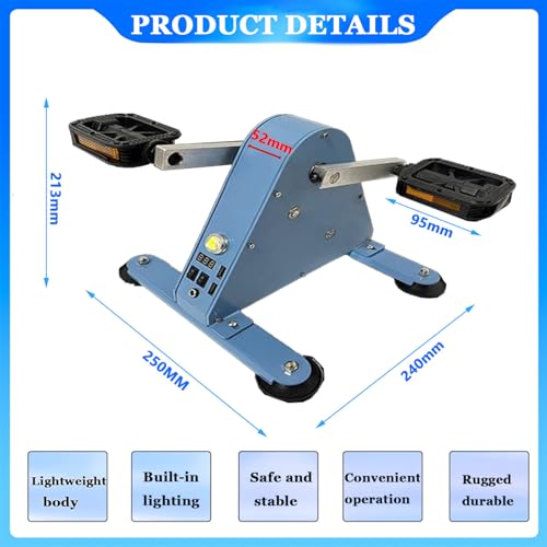 Générateur De Pédale Portable 100W avec Batterie Intelligente, Alimentation De Vélo Manuelle Silencieuse pour Le Camping d'urgence Et Les Activités De Plein Air, Charge Rapide Double USB