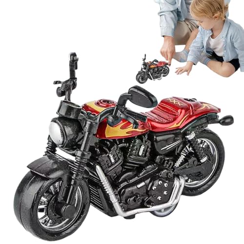 男の子向けバイクおもちゃ - ミニカー オートバイおもちゃ オートバイの置物 - デスク装飾バイクモデル - リアル 合金製オートバイ模型 シミュレーション金属製 クリスマス プレゼント 男の子 女の子のギフト、対象年齢3歳以上