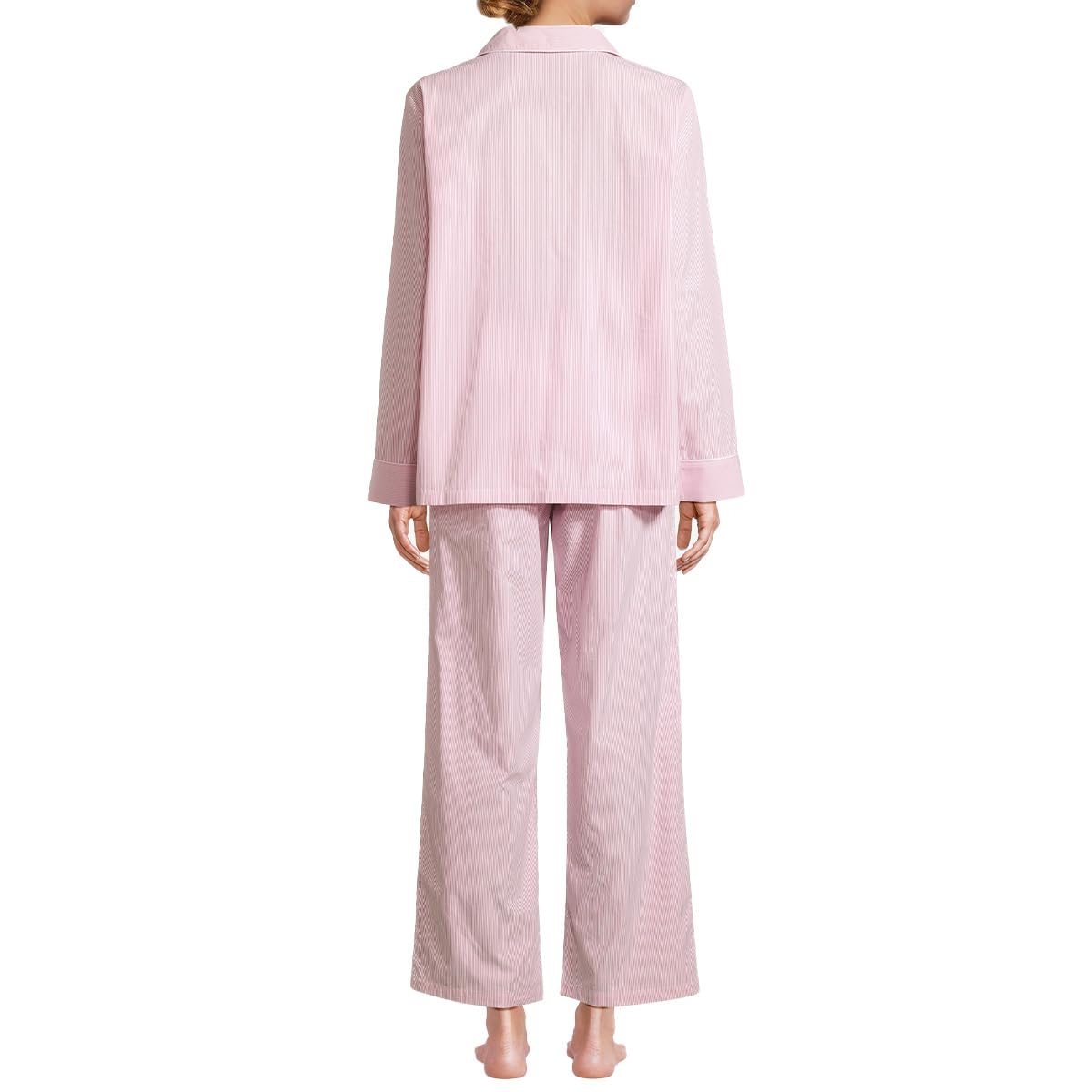 Seidensticker Damen Pyjama – Eleganter Web-Pyjama mit Knopfleiste, Gummizug & Taschen – Weiche 100% Baumwolle, Langarm & Langbein – Komfortabler Schlafanzug für Entspannte Nächte