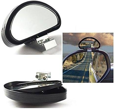 Miniatura 7 de Xotic Tech - Espejo de punto ciego, espejo retrovisor ajustable de gran angular, 4.5 pulgadas, color negro, medio ovalado, universal, para