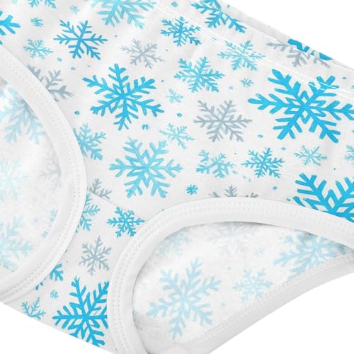 Joisal Blue Gray Snowflakes White Girls Underwear Toddlers 2t Cotton Cute Panties Girl Fancy Kids Undies Briefs4